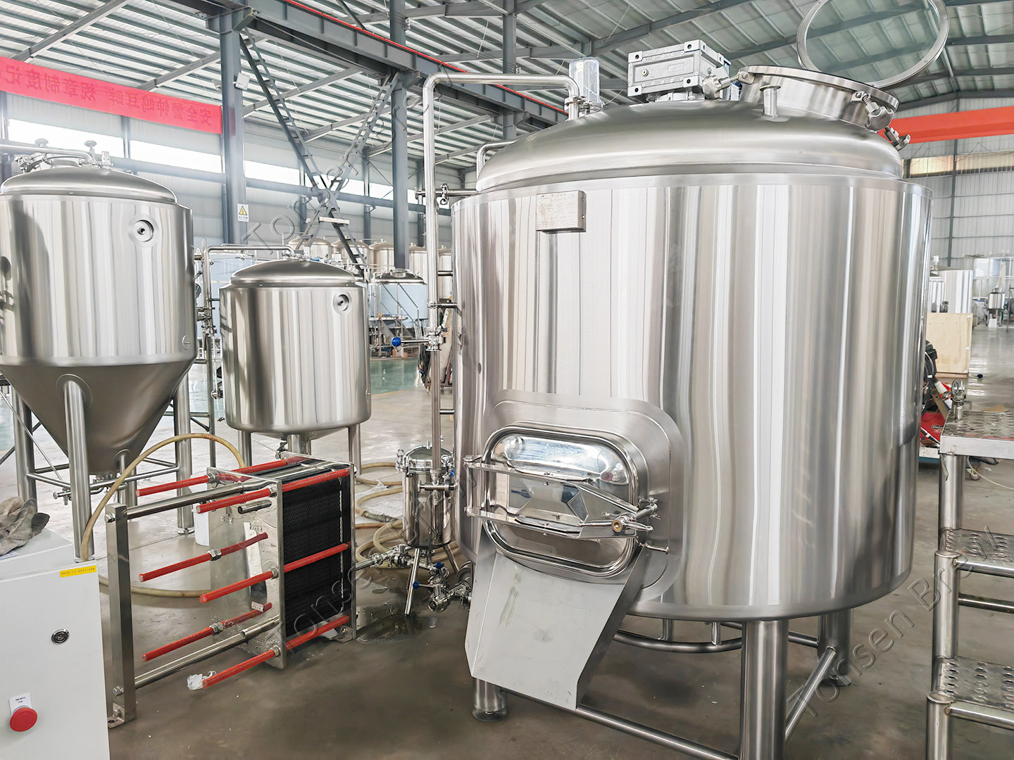 1000-литровый бак для затирания/лаутера с одним сосудом