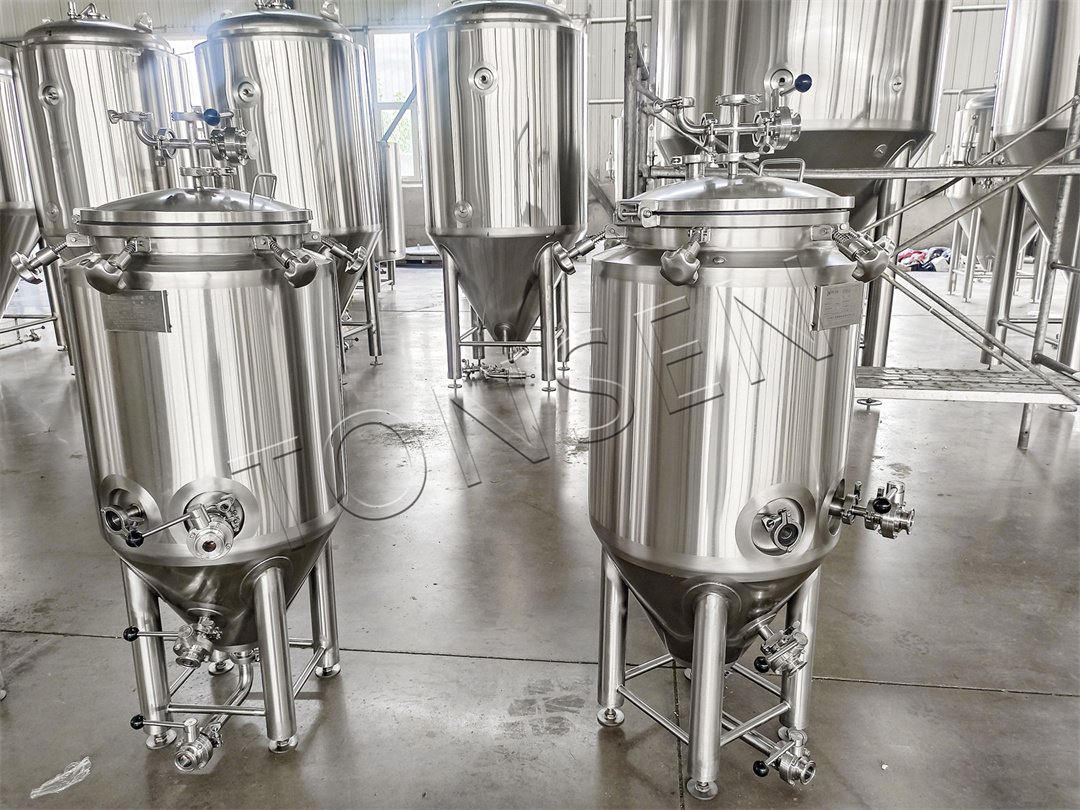 Serbatoio del refrigerante da 100 litri, carrello di disinfezione da 20 litri, fermentatore da 50 litri