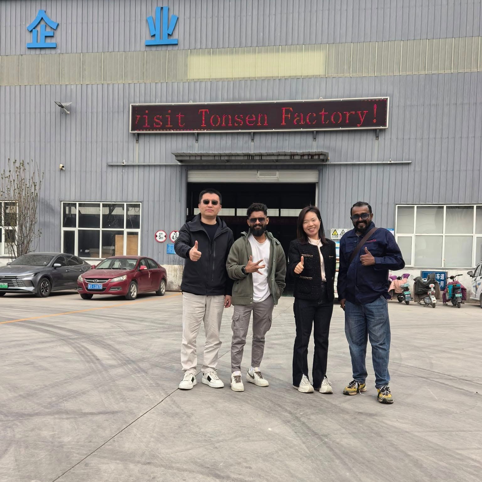 Welcome Indian customers to visit Tonsen factory for brewing equipment