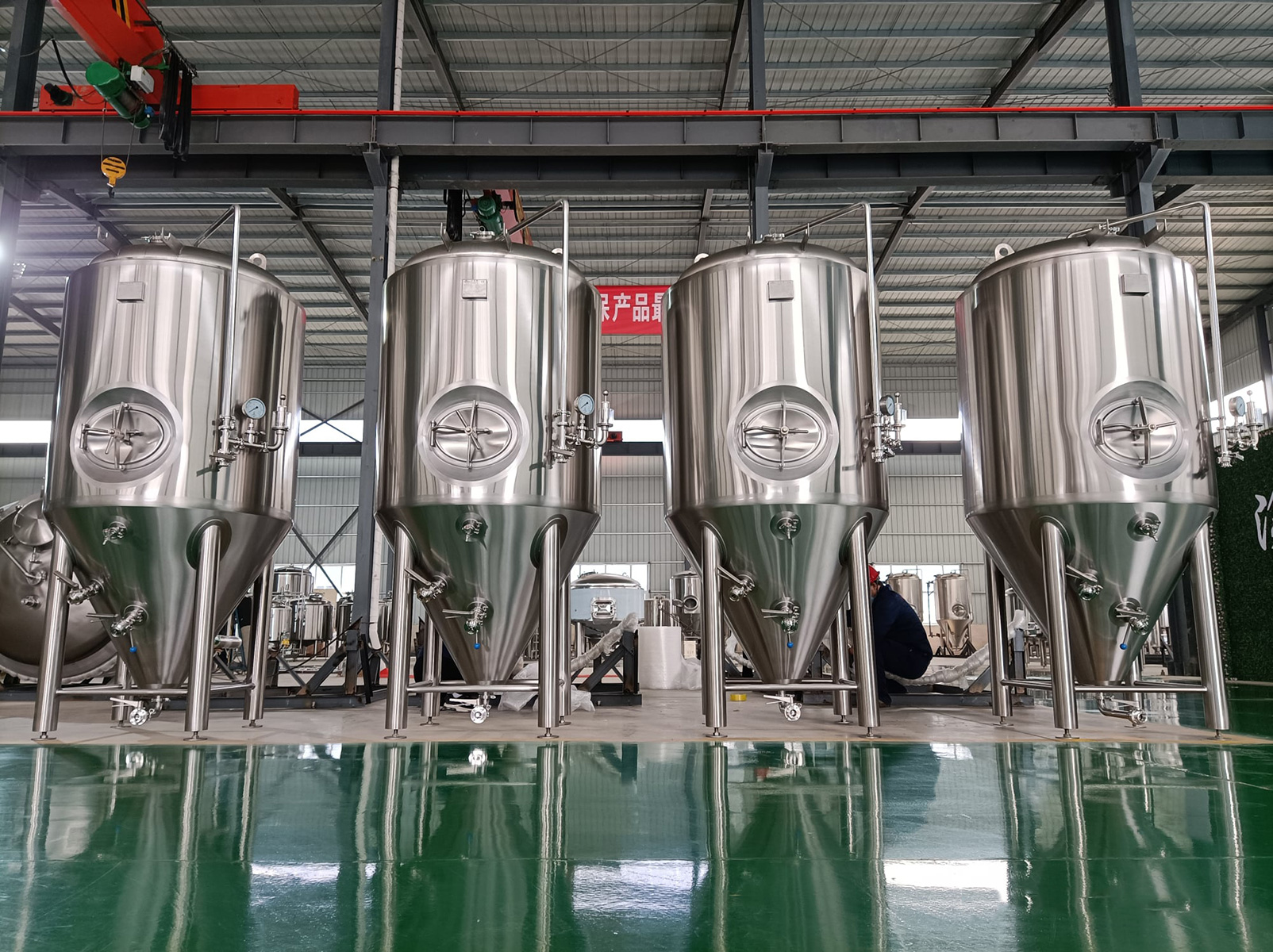 5000L craft beer system exported to France