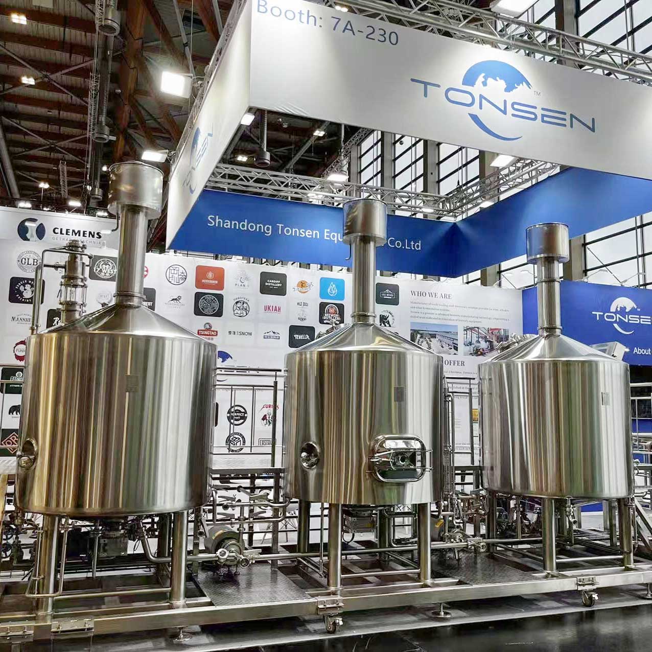 Commercial beer brewing