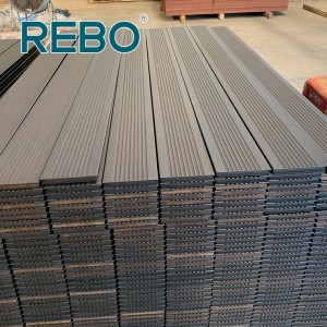 brown bamboo decking