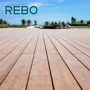 brown bamboo decking