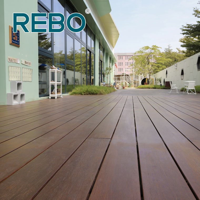 Ecological and Durable Outdoor Bamboo Decking Flooring