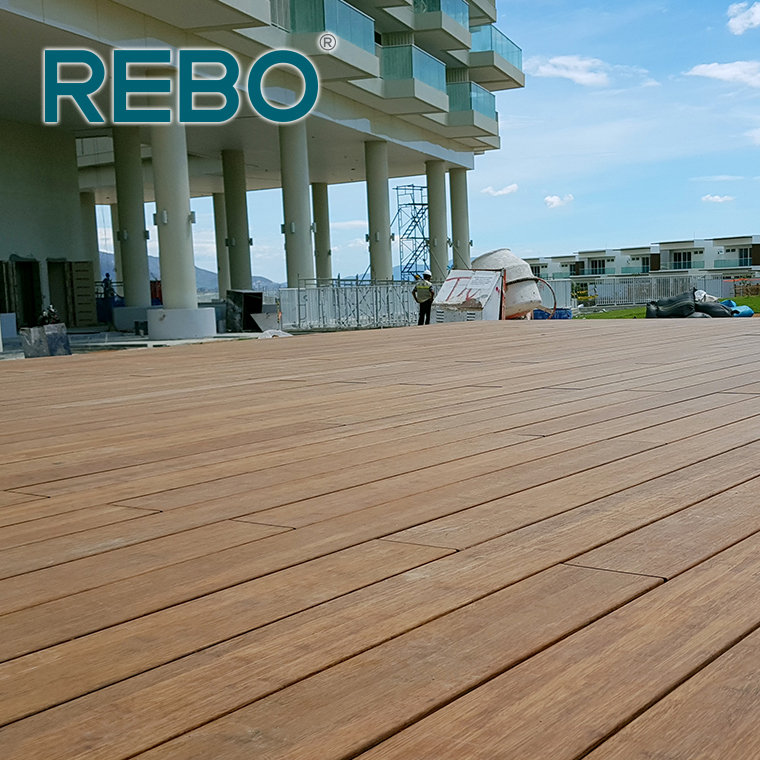 Sustainable And Renewable Carbonized Bamboo Composite Decking Flooring Material
