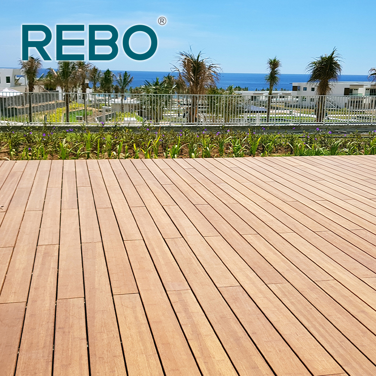 Sustainable And Renewable Carbonized Bamboo Composite Decking Flooring Material