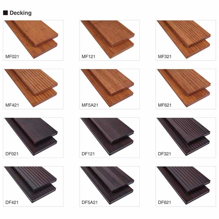 Brief Introduction To Strand Woven Bamboo Decking Styles