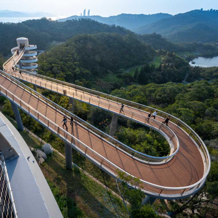 Bamboo Decking Application – Xiamen Mountains-To-Sea Trail Bamboo Decking Application – Xiamen Mountains-To-Sea Trail