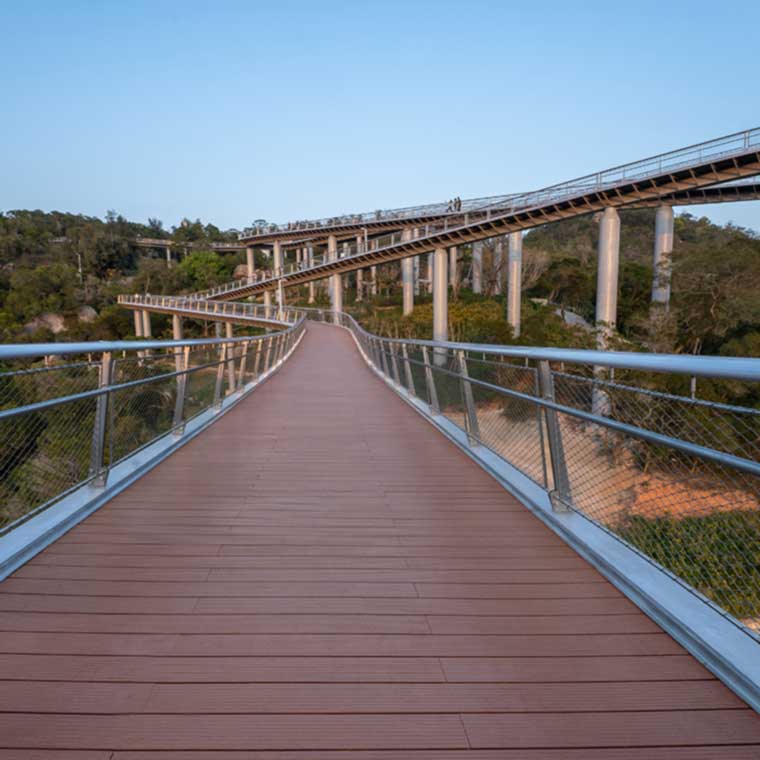 High Stability High Strength Outdoor Bamboo Decking Flooring