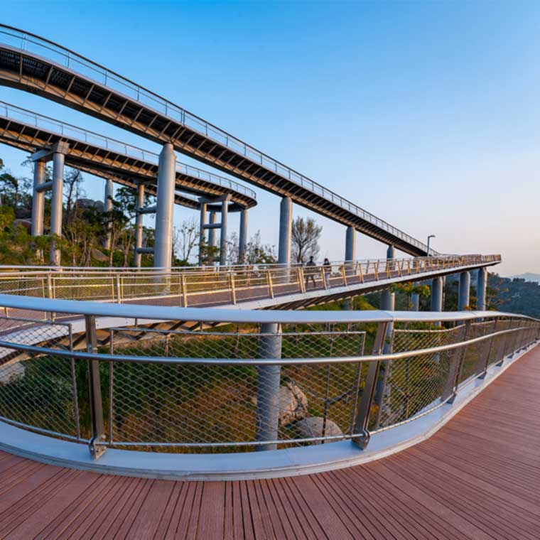 High Stability High Strength Outdoor Bamboo Decking Flooring