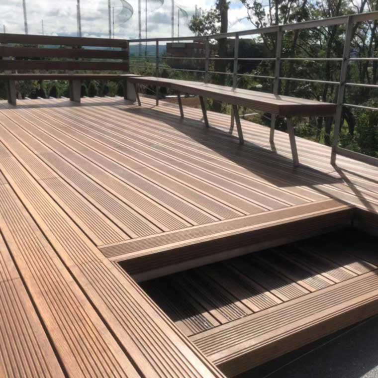 Waterproof Outdoor Moso Bamboo Garden Patio Decking Flooring