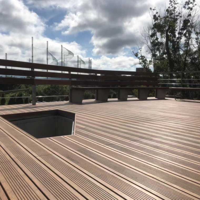 Waterproof Outdoor Moso Bamboo Garden Patio Decking Flooring