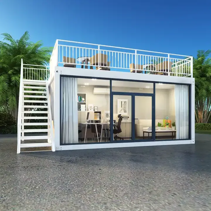 彩色海運貨櫃屋