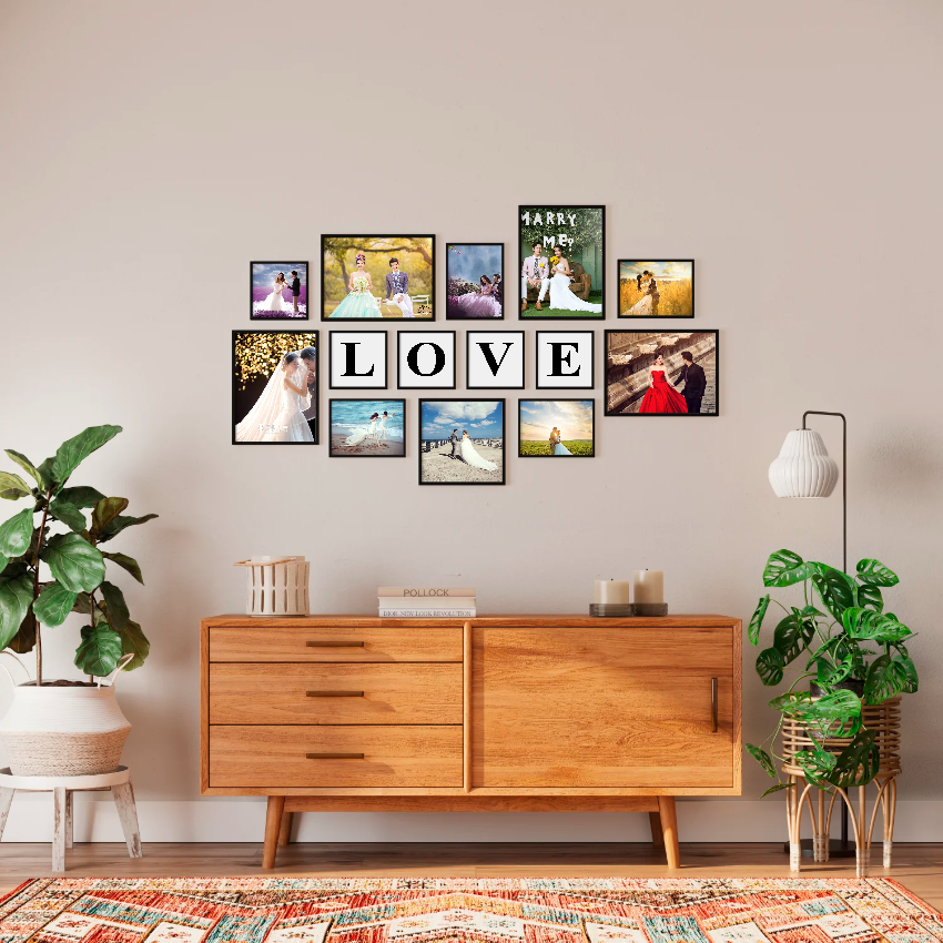 living room decor frames