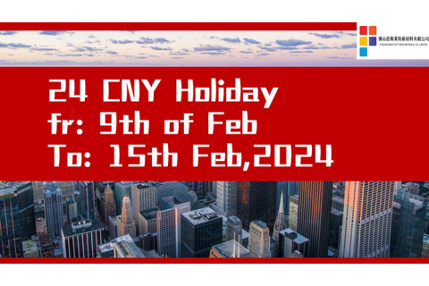 2024 CNY Holiday Notification