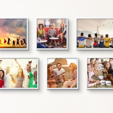 120pcs Easy-to-Use Inch Picture Tiles Stickable Without Passe-partout