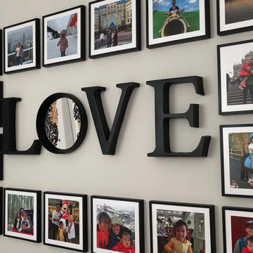 50pcs Stylish Black Picture Frames Without Mat