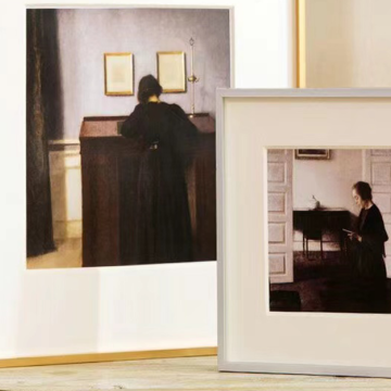 Gold and Silver Advertising Photo Frame without LED