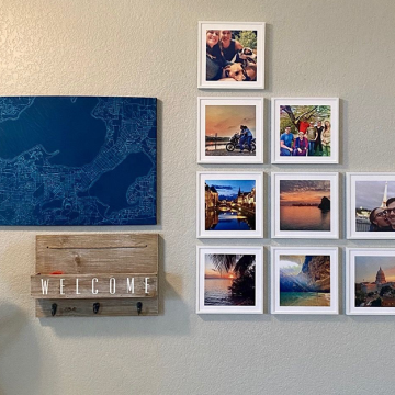 Stylish Wall Hanging Art Frame Damage Free Solution for Pictures