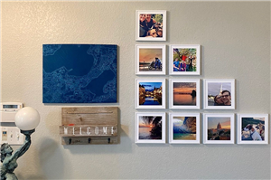 Stylish Wall Hanging Art Frame Damage Free Solution for Pictures