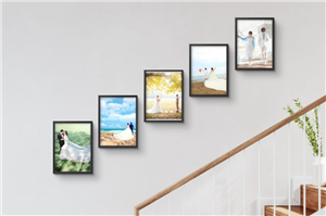 Large Black and White Matted Wall Frames