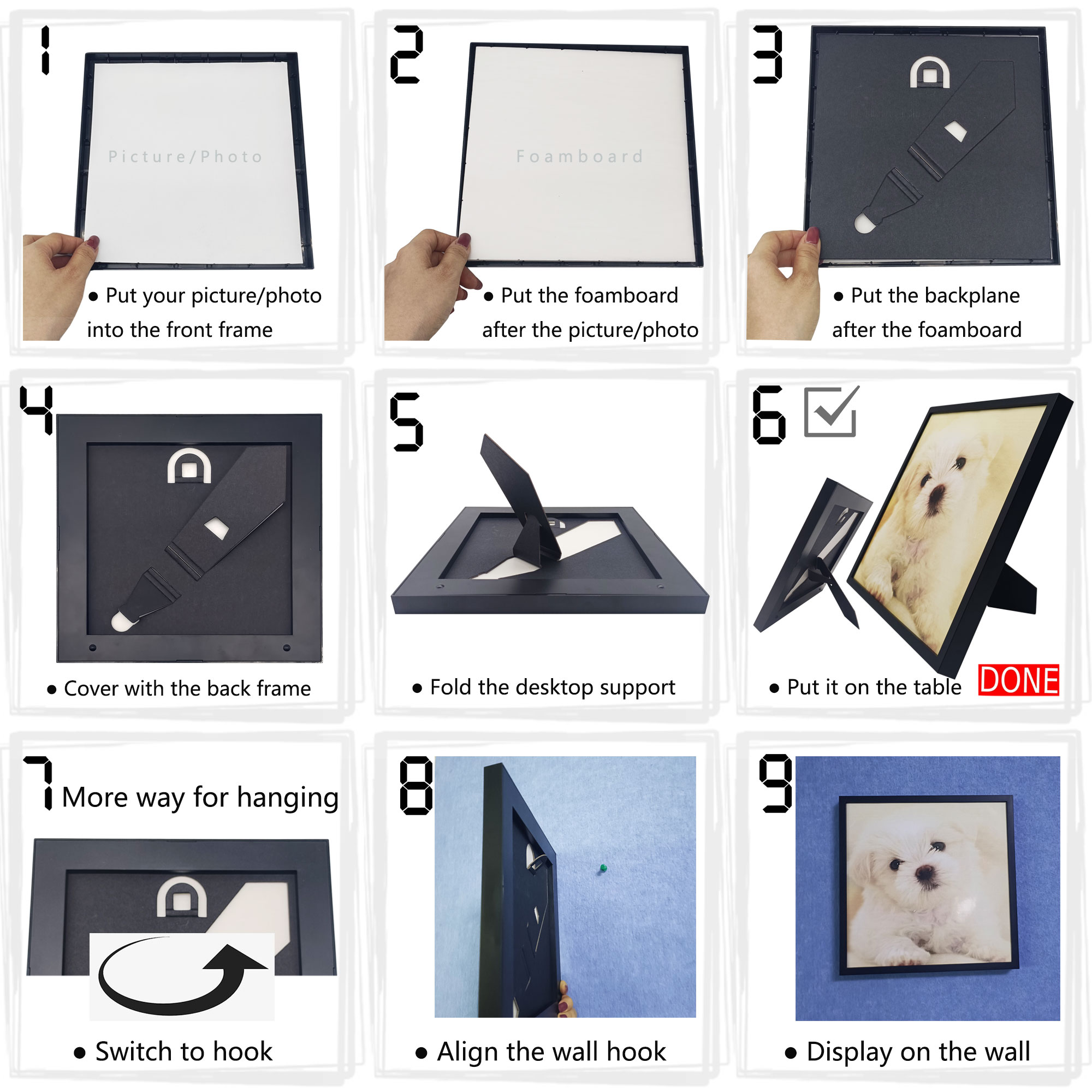 Self-adhesive Photo Frame