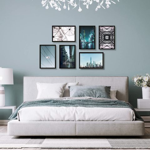 مجموعه 50 عددی 8x12 اینچ با فروش داغ مشکی به سبک اینستاگرام برای کلاژ عکس دیواری بدون تشک