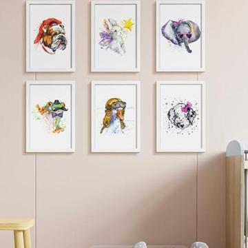 9pcs Pack 8x12inch Easy Removal and Customized Picture Frame for Stylish Wall Decoration