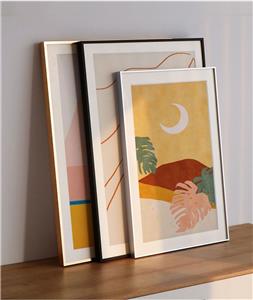 5pcs Pack 12x16inch Lightweight ABS Picture Frame with Plexiglass Photo Frame with Removal Tape and Hook on The Back