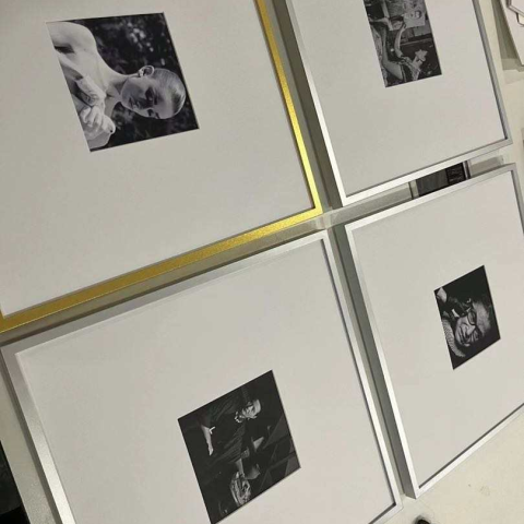 قاب‌های دیواری عکس سفری کاشی‌های عکاسی آسان برای آویزان با 10x10 اینچ پاسپارتو و ورق PS