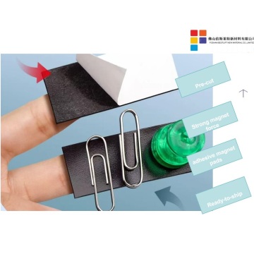 Removable Magnetic Adhesive Tape,50x50mm Flexible Magnetic Sheets with Adhesive Backing for Crafts, Photos and Wall Art