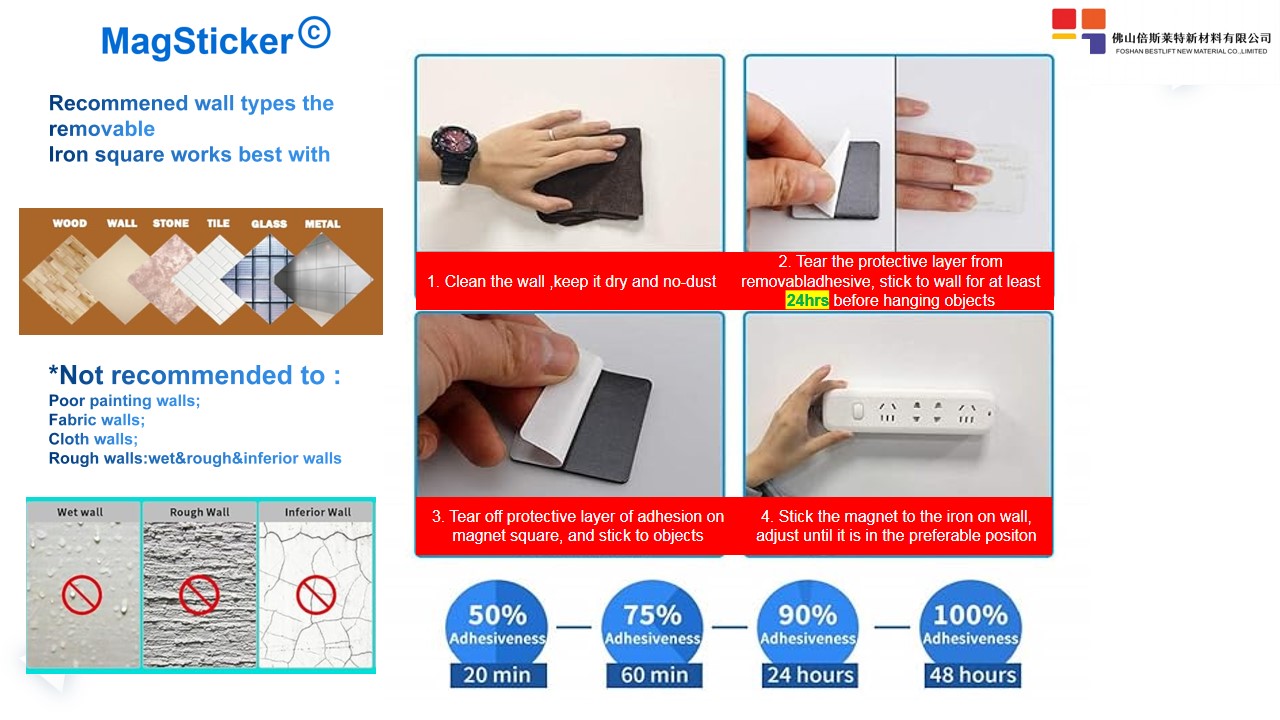 Peel-off Adhesive Magnetic Tape