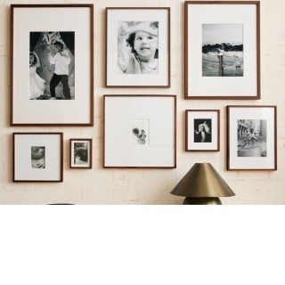 Mixtiles Wooden Wall Art Photo Frames Easy Magnetic Mounting with Acrylic Sheet & Mat Board for Home Deco/Business Places/Gallery
