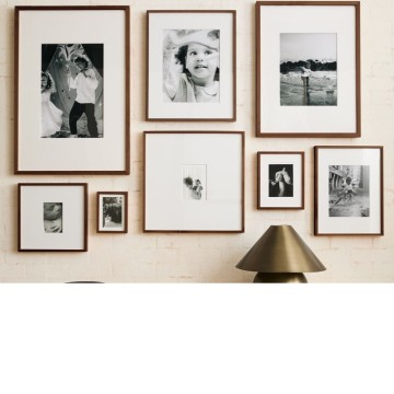 Customize Solid Wood Frame Color-selectable Photo Frame Wall Art Frames with wall protection magnetic set for quick and easy placement