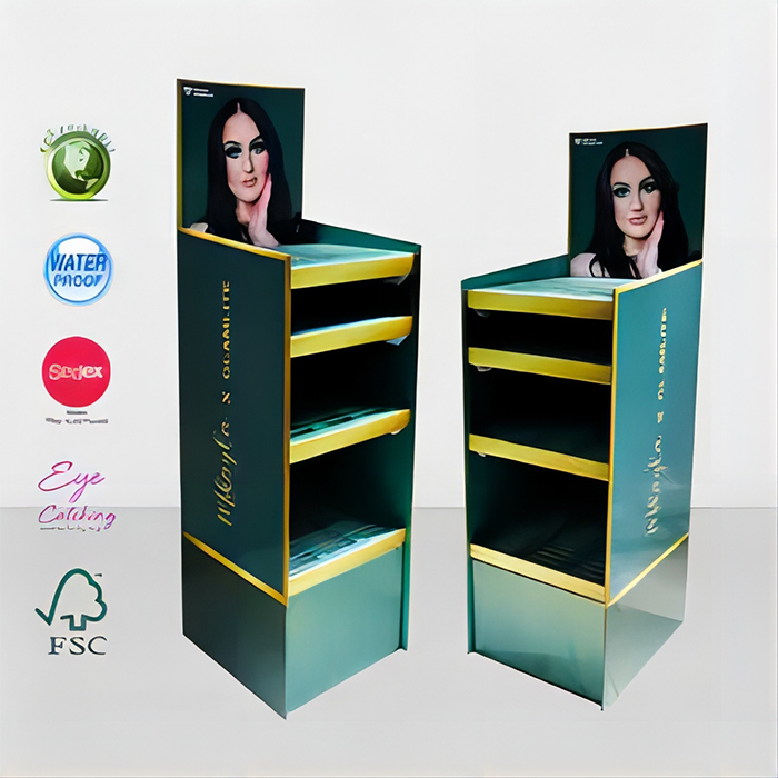 Customized POS point of sale retails display for cosmetic skin care products