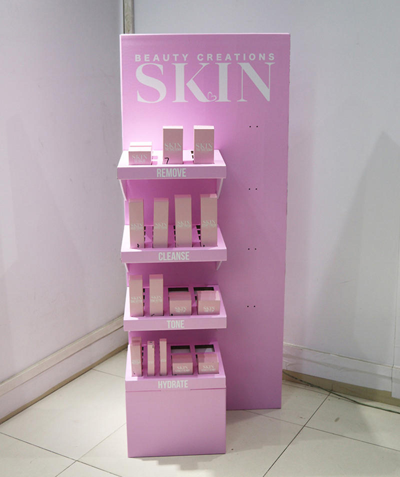 skin care cardboard display stand