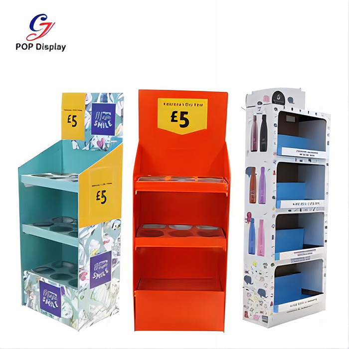 Customized 4 Shelves Supermarket Display Stand