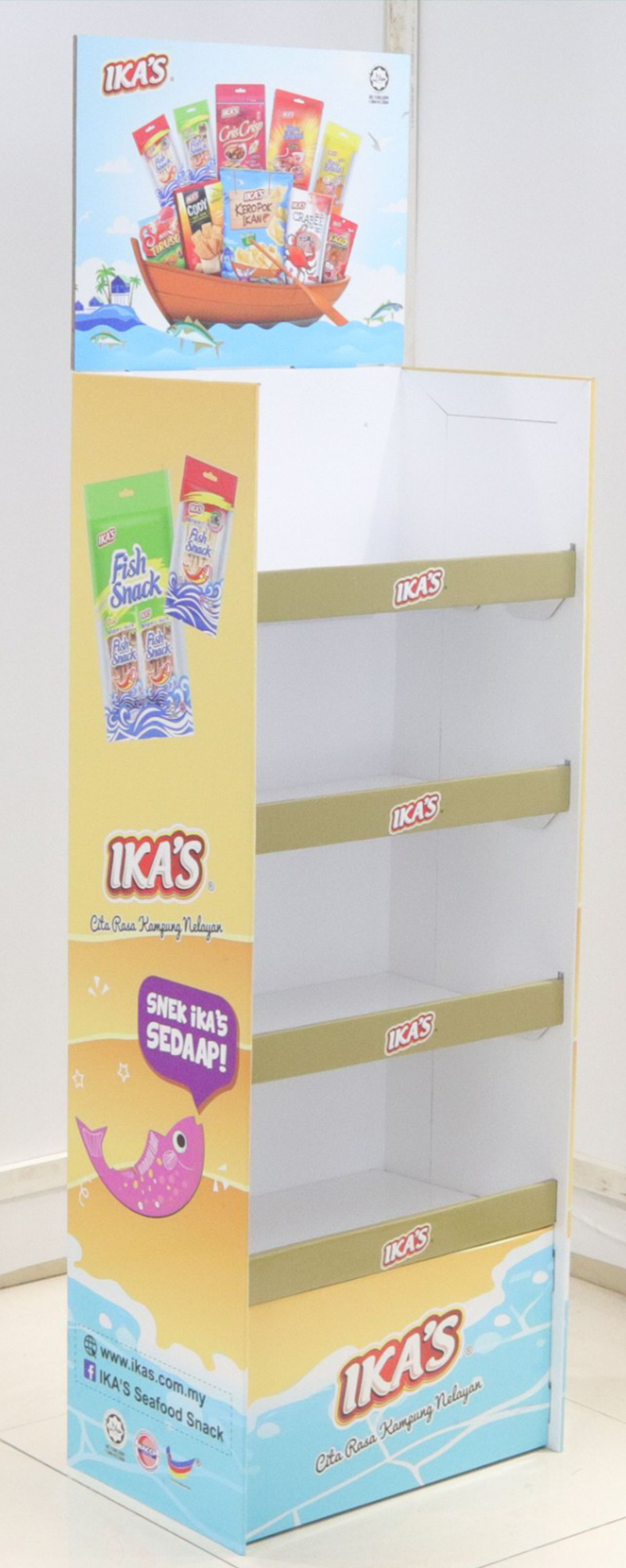 snack cardboard display supplier