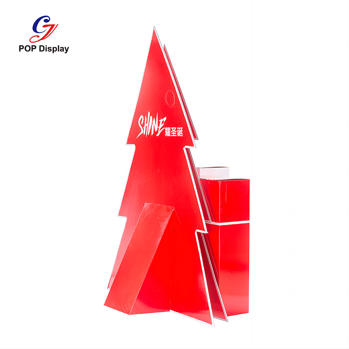 Christmas gift cardboard display