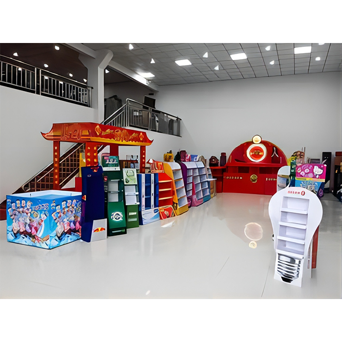 our cardboard display sample room