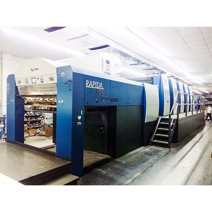 KBA164-5 colors offset printing for cardboard display