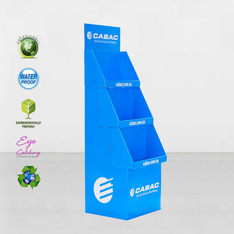 Corrugated Paper Cardboard Display Template Stackable Box Carton