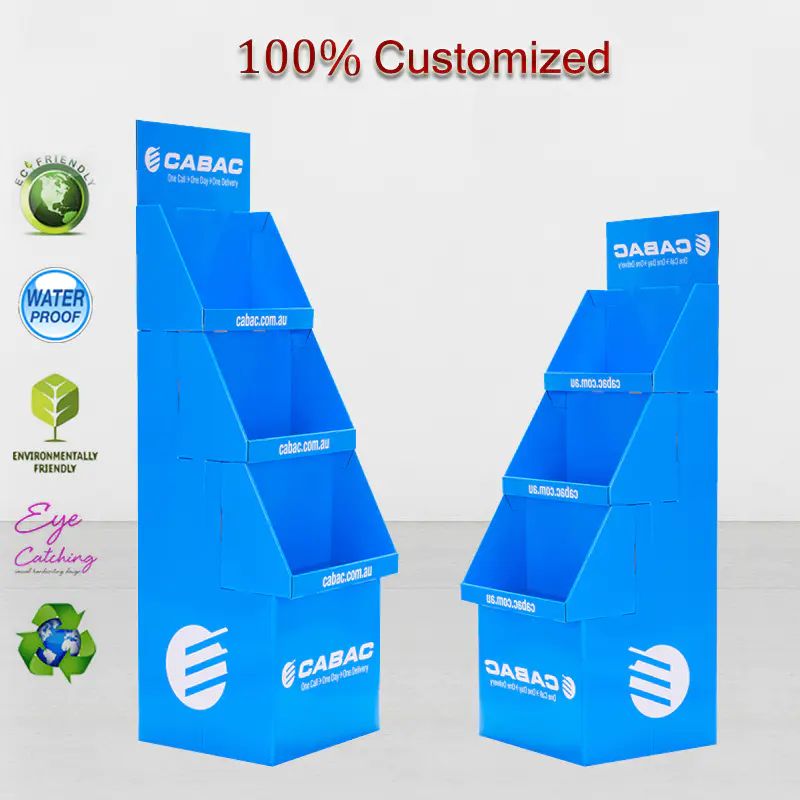 Corrugated Paper Cardboard Display Template Stackable Box Carton