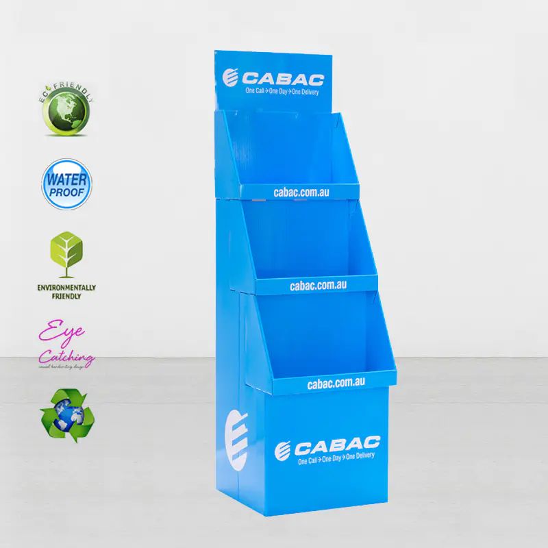 Carton empilable de boîte de modèle d'affichage de carton de papier ondulé
