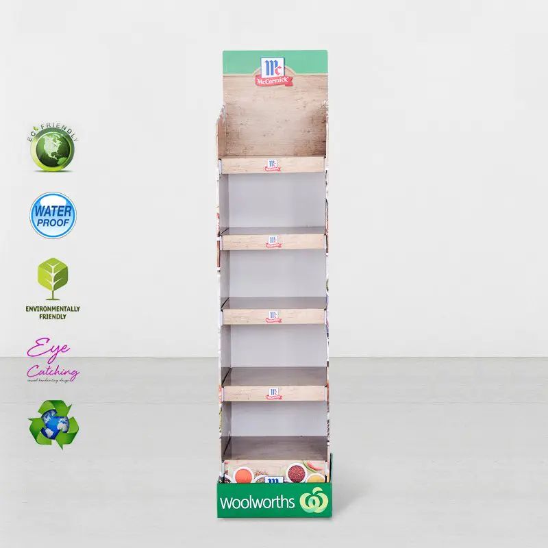5-шаровий друкований картонний стенд для роздрібної торгівлі