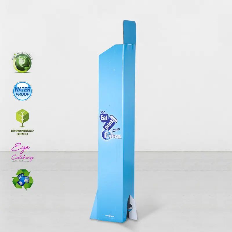 Kartong Point Of Sale Merchandising Floor Dispaly Stand For Shop