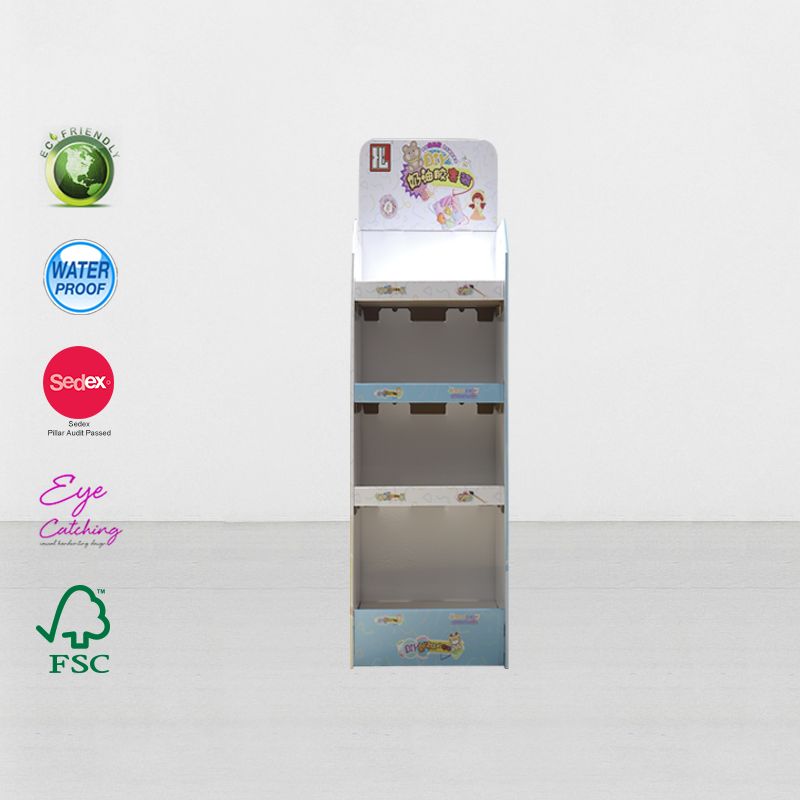 4-х ярусный картон стоит вверх подставка для выставки товаров для закусок