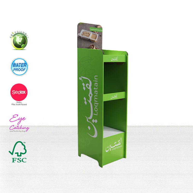 3 Tier Promotion Cardboard Floor Display Para sa Candy Sa Supermarket