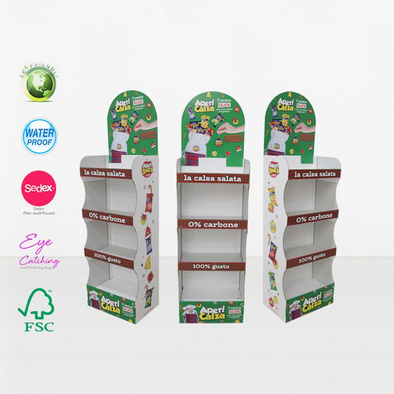 Tampilan Lantai Barang Dagangan Karton Supermarket Singkatan dari Cokelat