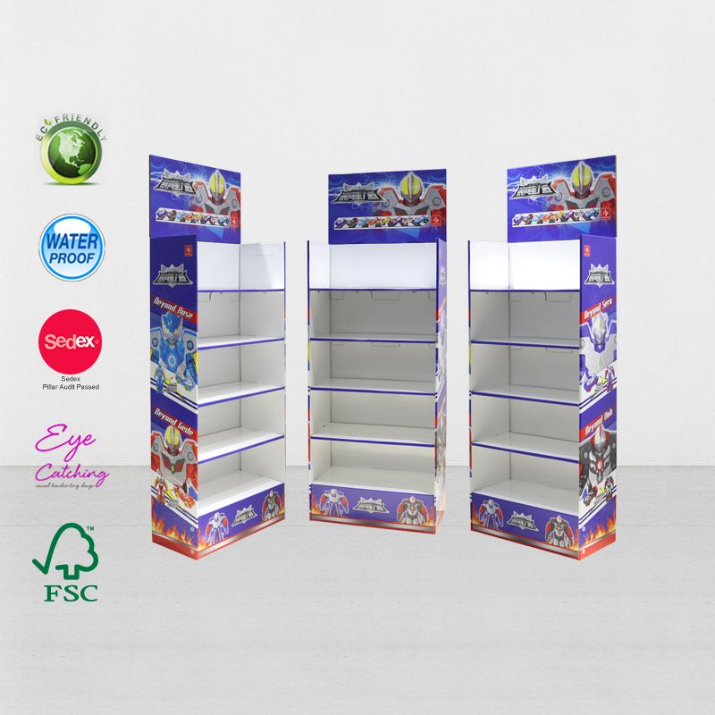Supermarket POP UP Cardboard Store Display Stand For Toys